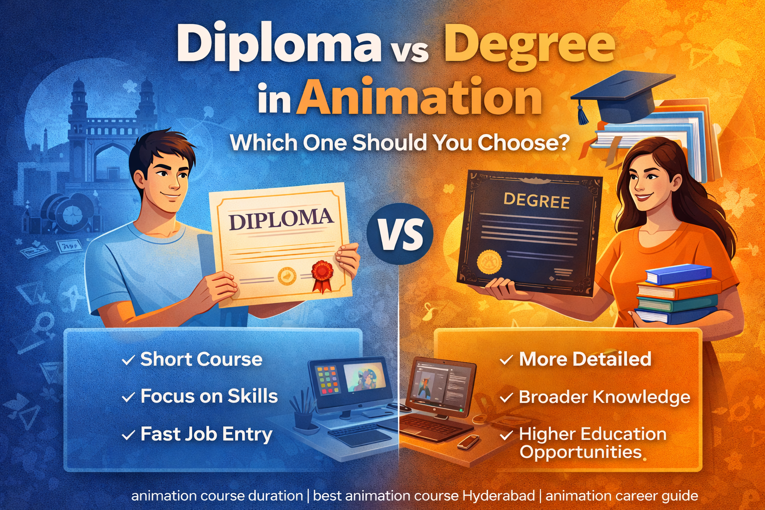 Diploma vs Degree in Animation