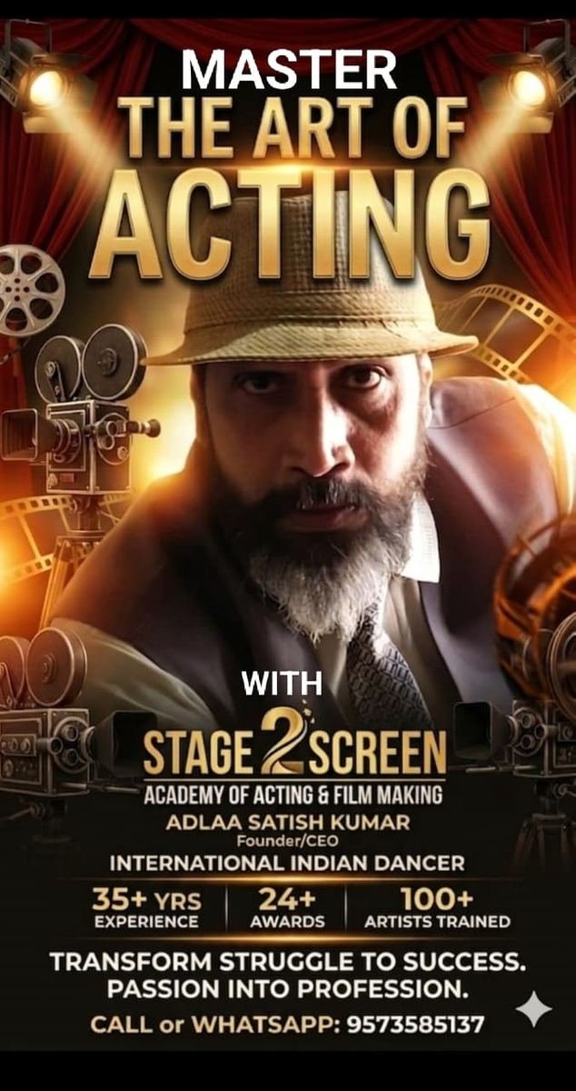 Adla Satish Kumar — Founder of Stage2Screen
